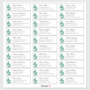 Adesivo Os convidados botânicos verdes se dirigem. Etique