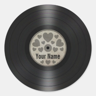 Adesivo Os corações cinzentos personalizaram o álbum