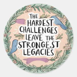 Adesivo Os desafios mais difíceis