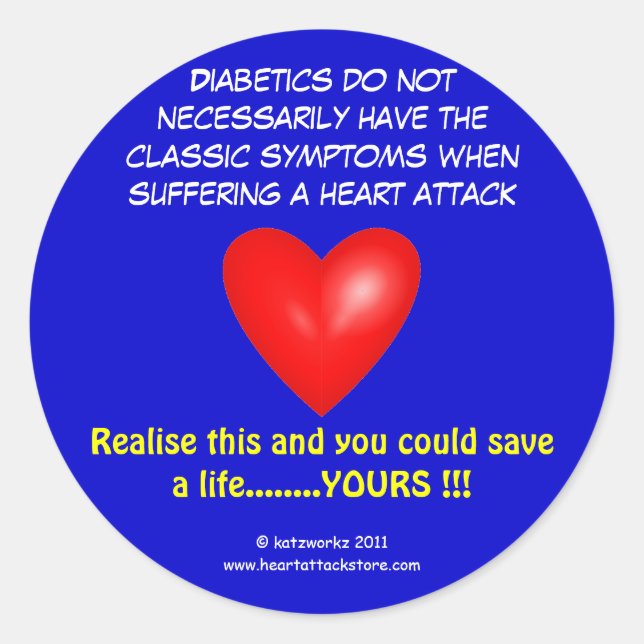 Adesivo Os diabéticos não têm necessariamente de (Frente)