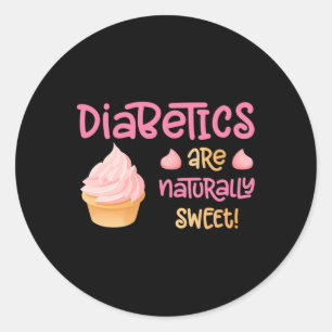 Adesivo Os diabéticos são naturalmente doces