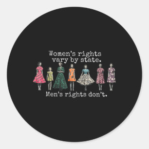 Adesivo Os Direitos das Mulheres Variam