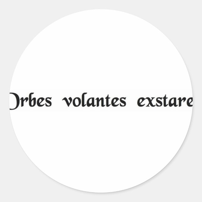 Adesivo Os discos voadores são reais. (Frente)