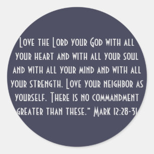 Adesivo Os Dois Maiores Mandamentos