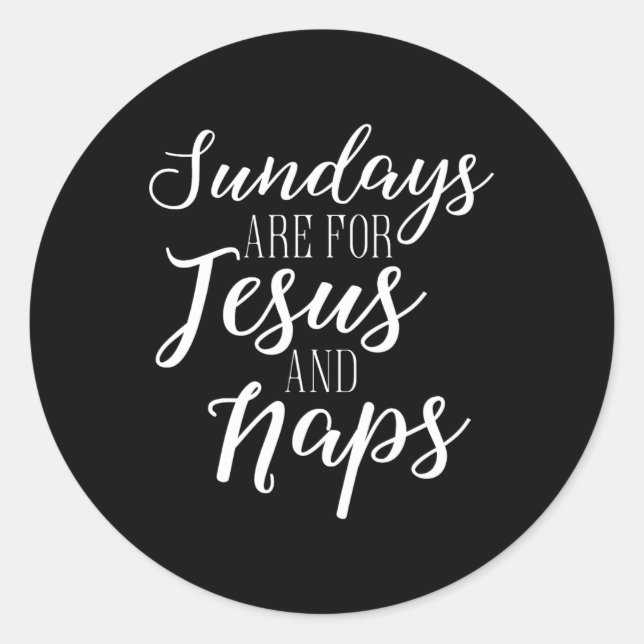 Adesivo Os domingos são para Jesus e Naps Fall Tee (Frente)