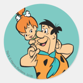 Adesivo Os Flintstones | Fred & Pebbles Flintstone