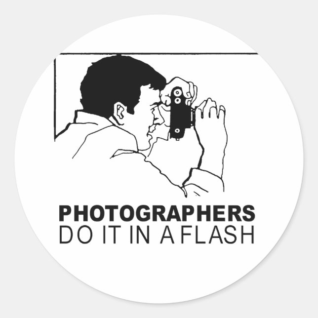 Adesivo os fotógrafos fazem isso num flash (Frente)