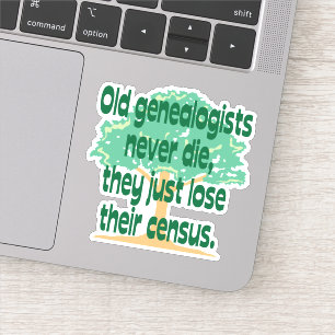 Adesivo Os Genealogists perdem seu vinil do recenseamento