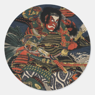 Adesivo Os guerreiros samurai Tadanori e Noritsune
