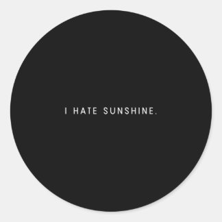 Adesivo Os homens odeiam o brilho do sol - frase minimalis