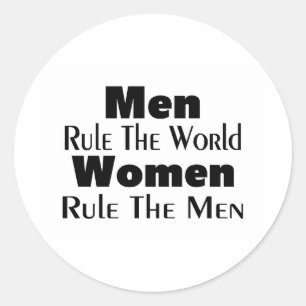 Adesivo Os homens ordenam as mulheres do mundo ordenam os