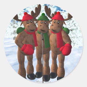 Adesivo Os irmãos dos alces: Canção de natal do Natal