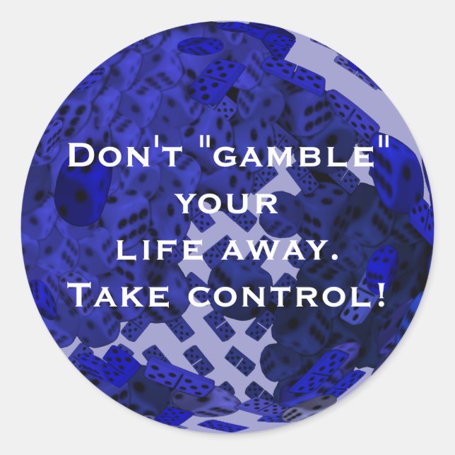 Adesivo Os jogadores Dice presentes (Frente)