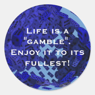 Adesivo Os jogadores Dice presentes