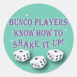 Adesivo os jogadores do bunco sabem agitá-lo acima de 2