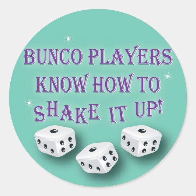 Adesivo os jogadores do bunco sabem agitá-lo acima de 2 (Frente)