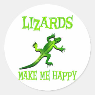 Adesivo Os lagartos fazem-me feliz