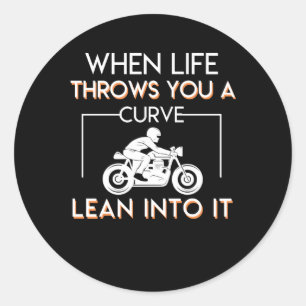 Adesivo Os lances da vida do cavaleiro da motocicleta