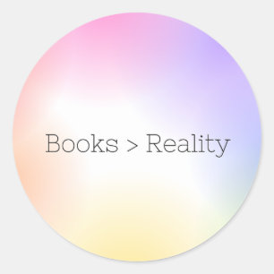 Adesivo Os livros são maiores que o Reality Sticker