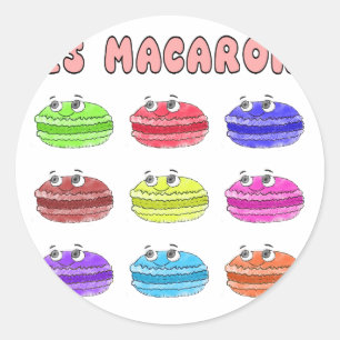 Adesivo Os Macarons são um desenho