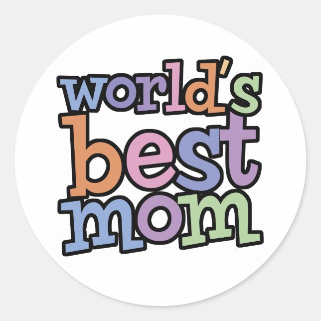 Adesivo Os melhores T-Shirts e presentes da mãe do mundo (Frente)