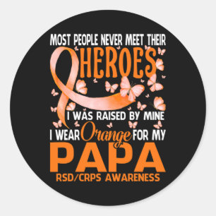 Adesivo Os Meus Heróis Visto Laranja Para O Meu Papá Rsd C