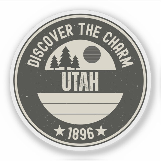 Adesivo Os Mighty 5 de Utah - Presente dos Parques Naciona (Frente)