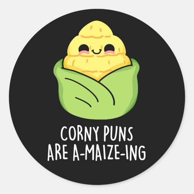 Adesivo Os Milhões De Milho São Um Milho Engraçado Engraça (Frente)