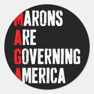 Adesivo - Os Morons Estão Governando A Política Anti-Trump
