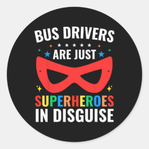 Adesivo Os Motoristas de Ônibus Escolar São Apenas Super-H