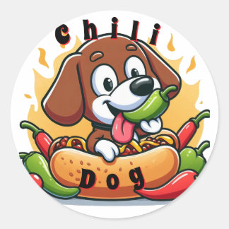 Adesivo Os mundos do Chili Dog são os melhores!
