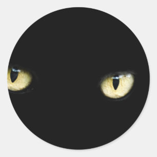 Adesivo Os olhos de gato preto