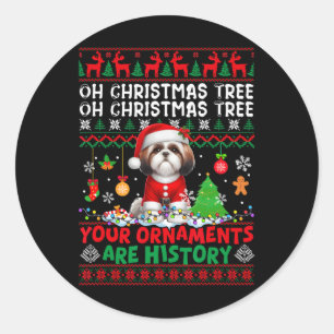Adesivo Os Ornamentos De Árvores Do Xmas São Papais noeis