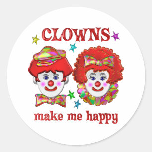 Adesivo Os palhaços fazem-me feliz