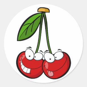 Adesivo Os personagens de desenho animados da cereja