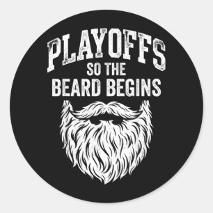 Adesivo Os Playoffs A Barba Começa Amante de Hóquei no Gel