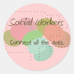 Adesivo Os presentes do assistente social "conectam todos