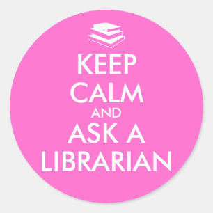 Adesivo Os presentes do bibliotecário mantêm a calma par