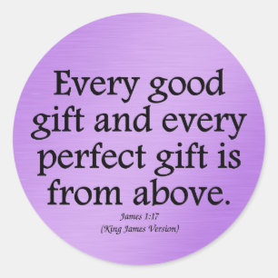 Adesivo Os presentes do deus são bom e 1:17 perfeito de