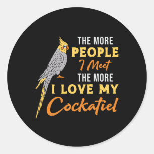 Adesivo Os Proprietários Da Cockatiel Adoram Meu Pássaro