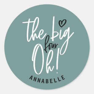 Adesivo Os quatro grandes! presente de favor de aniversár