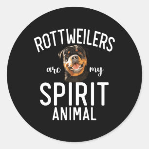 Adesivo Os Rotitweilers São O Meu Espírito Animal Rottweil