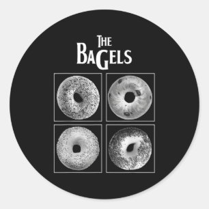 Adesivo Os Sacos Engraçados Bagel Pão Pão Foodie Lover Bak
