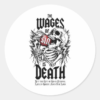 Adesivo Os Salários Do Pinto São O Esqueleto Da Morte