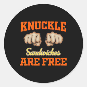 Adesivo Os Sanduíches Do Knuckle Estão Livres
