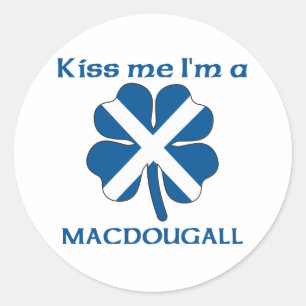 Adesivo Os Scottish personalizados beijam-me que eu sou
