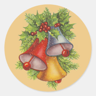 Adesivo Os sinos de Natal em Dourado