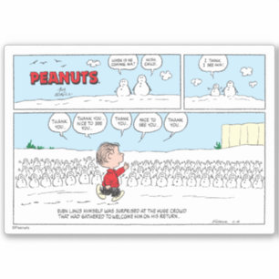 Adesivo Os Snowmen Bem-Vindo Linus