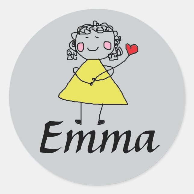Adesivo Os Stickers da Emma (Frente)