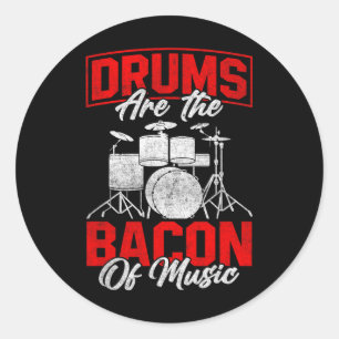 Adesivo Os Tambores São O Con Do Drumming De Carne De Chur
